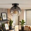 Koyoto Plafoniera, Lampada a sfera 20 cm Chiaro, Grigio fumo, 1-Luce
