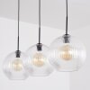 Koyoto Lampadario a sospensione, Lampada a sfera, Lampada a sospensione Chiaro, 3-Luci
