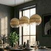 Koyoto Lampadario a sospensione, Lampada a sfera, Lampada a sospensione Oro, Chiaro, 3-Luci