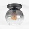 Koyoto Plafoniera, Lampada a sfera 25 cm Chiaro, Grigio fumo, 1-Luce