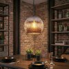 Ripoll Lampadario a sospensione, Lampada a sfera, Lampada a sospensione Cromo, Grigio fumo, 1-Luce