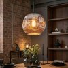 Ripoll Lampadario a sospensione, Lampada a sfera, Lampada a sospensione Cromo, Grigio fumo, 1-Luce