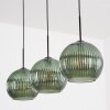 Koyoto Lampadario a sospensione, Lampada a sfera, Lampada a sospensione Verde, 3-Luci