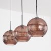 Koyoto Lampadario a sospensione, Lampada a sfera, Lampada a sospensione Ramato, 3-Luci