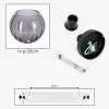 Koyoto Plafoniera, Lampada a sfera 20 cm Grigio fumo, 1-Luce