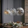 Koyoto Lampadario a sospensione, Lampada a sfera, Lampada a sospensione Ambrato, Chiaro, Grigio fumo, 3-Luci