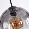 Koyoto Lampadario a sospensione, Lampada a sfera, Lampada a sospensione Ambrato, Chiaro, Grigio fumo, 3-Luci