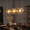 Koyoto Lampadario a sospensione, Lampada a sfera, Lampada a sospensione Ambrato, Chiaro, 3-Luci