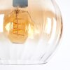 Koyoto Lampadario a sospensione, Lampada a sfera, Lampada a sospensione Ambrato, Chiaro, 3-Luci