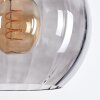 Koyoto Lampadario a sospensione, Lampada a sfera, Lampada a sospensione Grigio fumo, 3-Luci