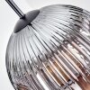 Ripoll Lampadario a sospensione, Lampada a sfera, Lampada a sospensione Cromo, Chiaro, Grigio fumo, 1-Luce
