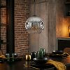 Ripoll Lampadario a sospensione, Lampada a sfera, Lampada a sospensione Cromo, Chiaro, Grigio fumo, 1-Luce