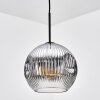Ripoll Lampadario a sospensione, Lampada a sfera, Lampada a sospensione Cromo, Chiaro, Grigio fumo, 1-Luce