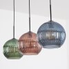 Koyoto Lampadario a sospensione, Lampada a sfera, Lampada a sospensione Blu, Verde, Rosso, 3-Luci
