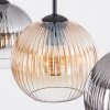 Koyoto Lampadario a sospensione, Lampada a sfera, Lampada a sospensione Ambrato, Chiaro, Grigio fumo, 3-Luci