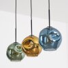 Ripoll Lampadario a sospensione, Lampada a sfera, Lampada a sospensione Blu, Oro, Verde, 3-Luci
