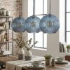 Koyoto Lampadario a sospensione, Lampada a sfera, Lampada a sospensione Blu, 3-Luci