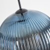 Koyoto Lampadario a sospensione, Lampada a sfera, Lampada a sospensione Blu, 3-Luci