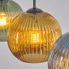 Koyoto Lampadario a sospensione, Lampada a sfera, Lampada a sospensione Blu, Oro, Verde, 3-Luci