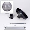 Koyoto Plafoniera, Lampada a sfera 25 cm Grigio fumo, 1-Luce