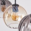 Koyoto Lampadario a sospensione, Lampada a sospensione Ambrato, Chiaro, Grigio fumo, 3-Luci