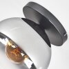 Koyoto Plafoniera, Lampada a sfera 25 cm Chiaro, Grigio fumo, 1-Luce