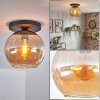 Koyoto Plafoniera, Lampada a sfera 25 cm Ambrato, 1-Luce
