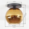 Koyoto Plafoniera, Lampada a sfera 25 cm Oro, 1-Luce
