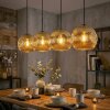 Ripoll Lampadario a sospensione, Lampada a sfera, Lampada a sospensione Oro, 4-Luci