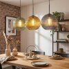 Koyoto Lampadario a sospensione, Lampada a sfera, Lampada a sospensione 30 cm Blu, Oro, Verde, 3-Luci