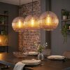 Koyoto Lampadario a sospensione, Lampada a sfera, Lampada a sospensione 30 cm Ramato, 3-Luci