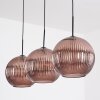 Koyoto Lampadario a sospensione, Lampada a sfera, Lampada a sospensione 30 cm Ramato, 3-Luci