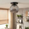 Ripoll Plafoniera, Lampada a sfera Grigio fumo, 1-Luce