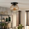 Ripoll Plafoniera, Lampada a sfera Ambrato, Chiaro, 1-Luce