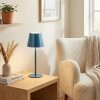 Salgadinho Lampada da tavolo per esterno, Lampada da tavolo LED Blu, 1-Luce