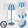 Salgadinho Lampada da tavolo per esterno, Lampada da tavolo LED Blu, 1-Luce