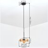 Mertola Lampadario a sospensione, Lampada a sospensione Ambrato, Chiaro, 1-Luce
