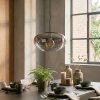 Mertola Lampadario a sospensione, Lampada a sospensione Chiaro, Grigio fumo, 1-Luce