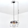 Mertola Lampadario a sospensione, Lampada a sospensione Chiaro, Grigio fumo, 1-Luce