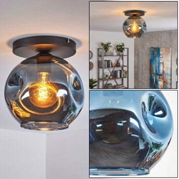 Ripoll Plafoniera, Lampada a sfera Blu, 1-Luce