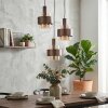 Traak Lampadario a sospensione, Lampada a sospensione Nero, 3-Luci