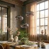 Ironel Lampadario a sospensione, Lampada a sospensione LED Nero, 1-Luce