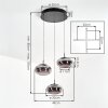 Ironel Lampadario a sospensione, Lampada a sospensione LED Nero, 1-Luce