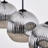 Ripoll Lampadario a sospensione, Lampada a sfera, Lampada a sospensione Cromo, Grigio fumo, 4-Luci