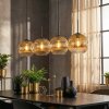 Ripoll Lampadario a sospensione, Lampada a sfera, Lampada a sospensione Oro, Chiaro, 4-Luci