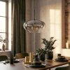 Mertola Lampadario a sospensione, Lampada a sospensione Chiaro, Grigio fumo, 1-Luce
