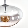 Mertola Lampadario a sospensione, Lampada a sospensione Chiaro, Grigio fumo, 1-Luce