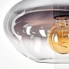 Mertola Lampadario a sospensione, Lampada a sospensione Chiaro, Grigio fumo, 1-Luce