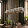 Ripoll Lampadario a sospensione, Lampada a sfera, Lampada a sospensione Cromo, Grigio fumo, 4-Luci