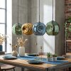 Ripoll Lampadario a sospensione, Lampada a sfera, Lampada a sospensione Blu, Oro, Verde, 4-Luci